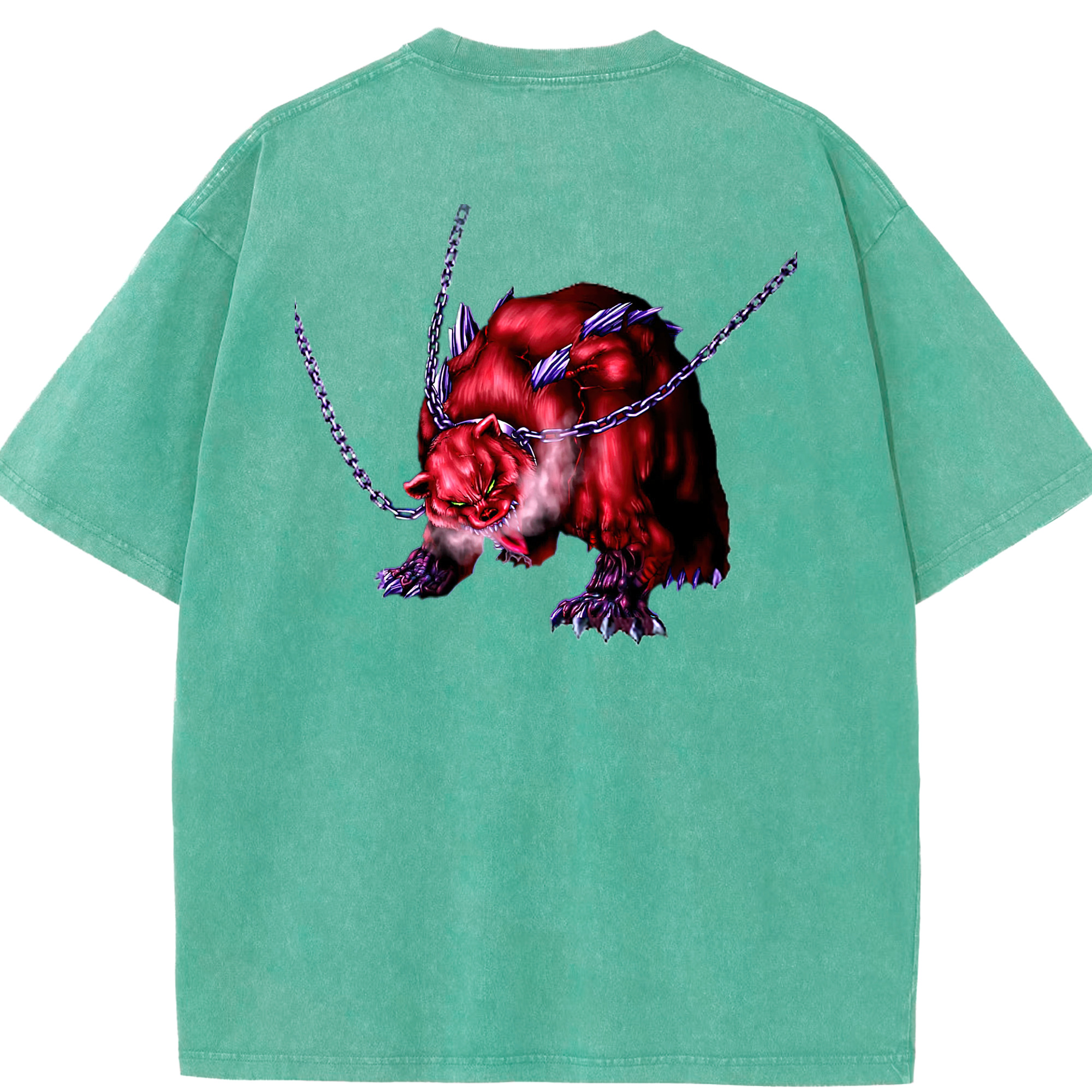 （画像用） 遊☆戯☆王 Yu-Gi-Oh! 綿100% ヴィンテージ風 半袖Tシャツ（背面プリント）